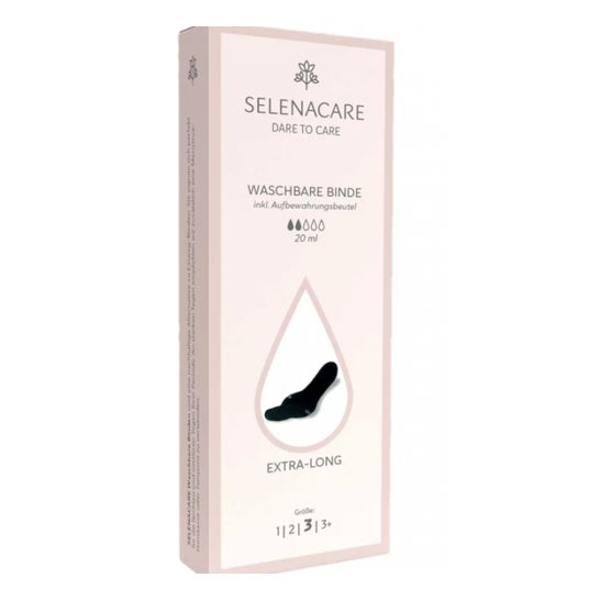 Selenacare Slip Absorbente y Salvaslip Lavable 3 Negro 1ud