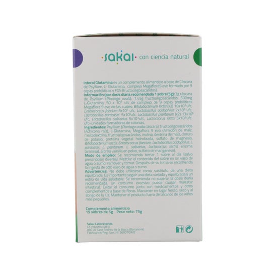 Sakai Intecol Glutamina 15 Sachets