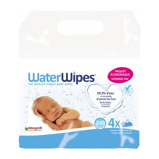 Gilbert Waterwipes Baby Wipes 4x60 Pacote