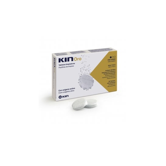 Pastilhas de limpeza da dentadura Kin Oros 30pcs