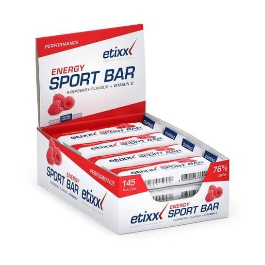 Etixx Energy Sport Bar Frutas Vermelhas 12x40g