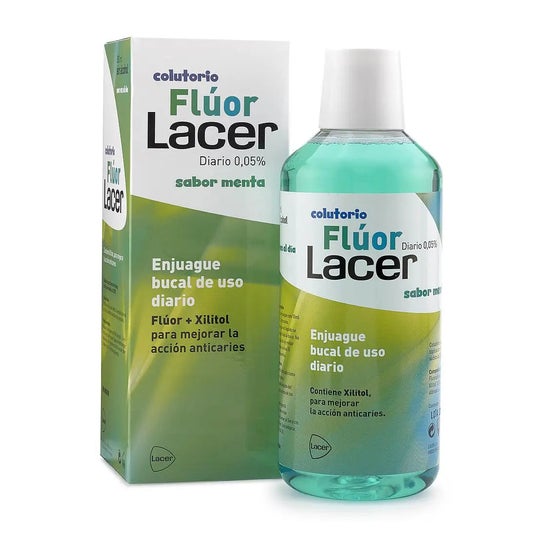 Lacer Junior Flúor Sabor Menta 500ml