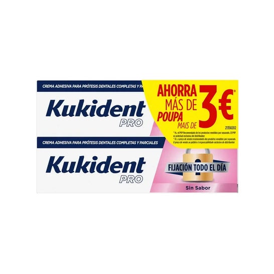 Kukident Every Day Fix Sem Sabor 2x47 g