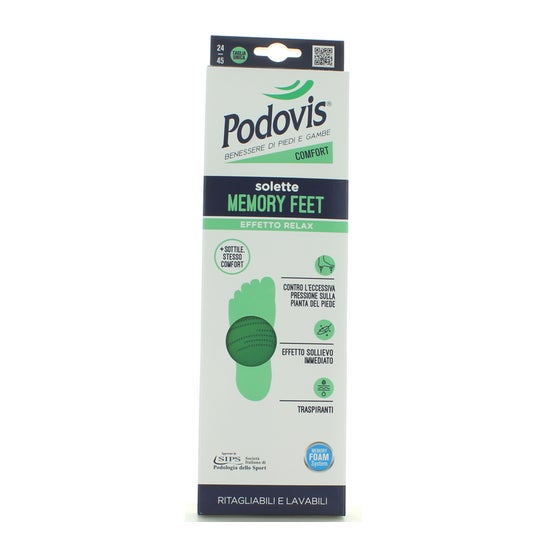 Podovis Palmilhas Memory Feet Efeito Relax 1 Par