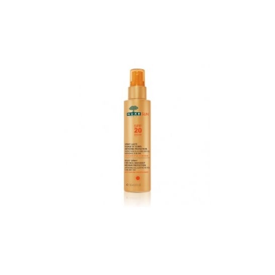 Leite corporal Nuxe Sun e spray facial SPF20 + 150ml