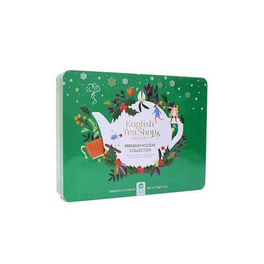 English Tea Shop Organic Set Lata Natal Verde 36 Saquetas