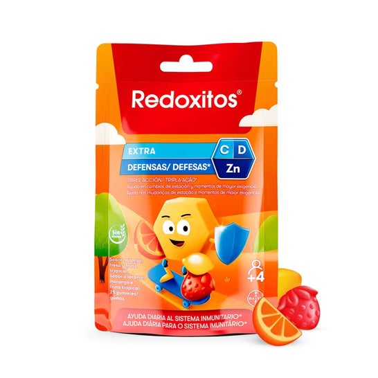 Redoxon Redoxitos Extra Defesas Gummies Laranja Mora 25 Unidades