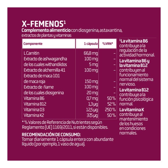 Splmnt X-Femeno 30 cápsulas