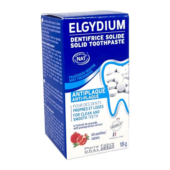 Elgydium Anti Plaque Solid Toothpaste 60comp