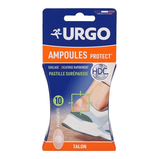 Urgo Ampolas Protect Pastilha Espessada Calcanhar 10 Unidades