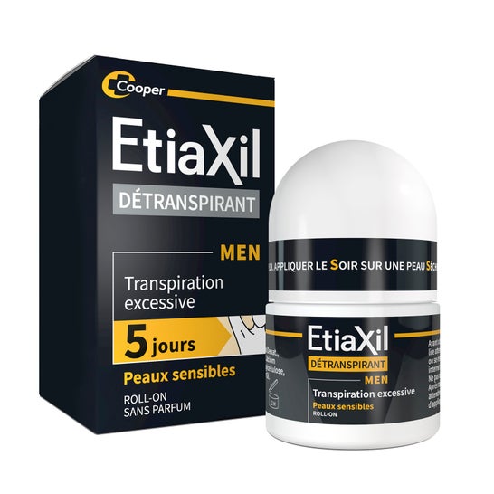 Etiaxil Men Détranspirant Transpiração Excessiva Peles Sensíveis Roll-On 15ml