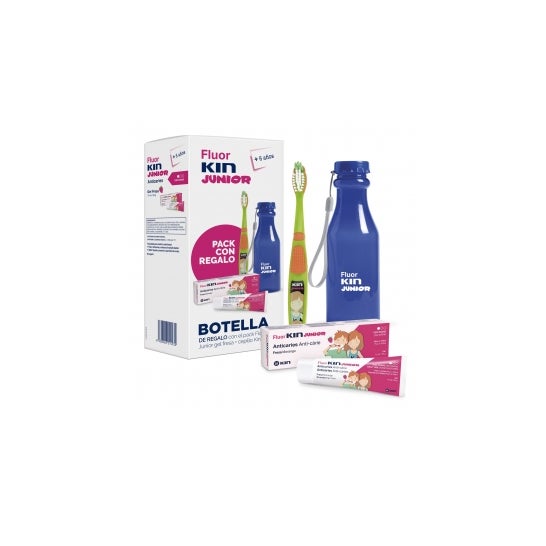 Kin Fluor Junior Gel + Pincel + Garrafa