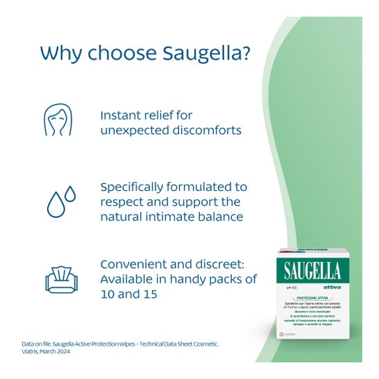 Saugella Attiva limpa 10uds