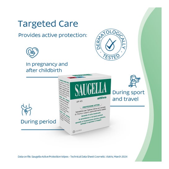 Saugella Attiva limpa 10uds