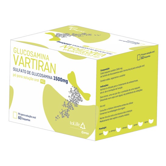 Pensa Glucosamina Vartiran 1500mg Pó Solução Oral 60 Saquetas