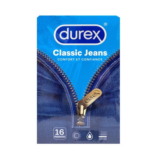 Preservativo Durex Classic Caixa de Jeans de 16
