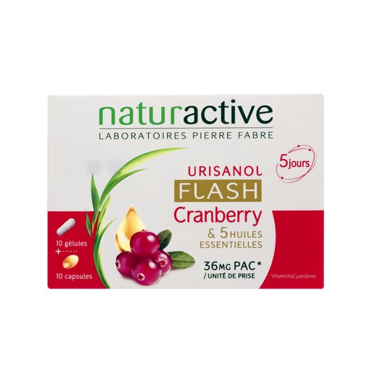 Naturactive Urisanol Flash 10 glóbulos + 10 cápsulas