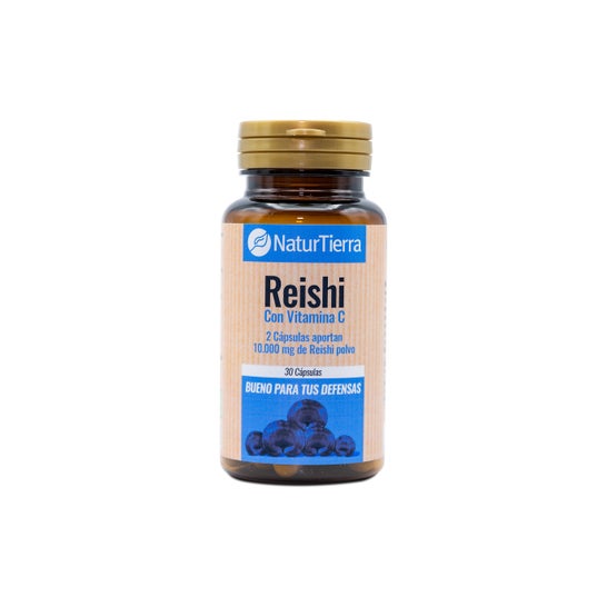 Naturtierra Reishi com cápsulas de Vitamina C 30