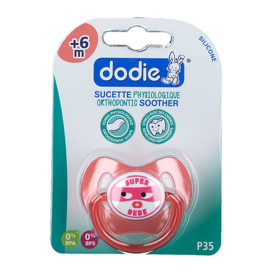 Dodie Pacifier Silicone Fisiológico +6 Meses P35, cor aleatória