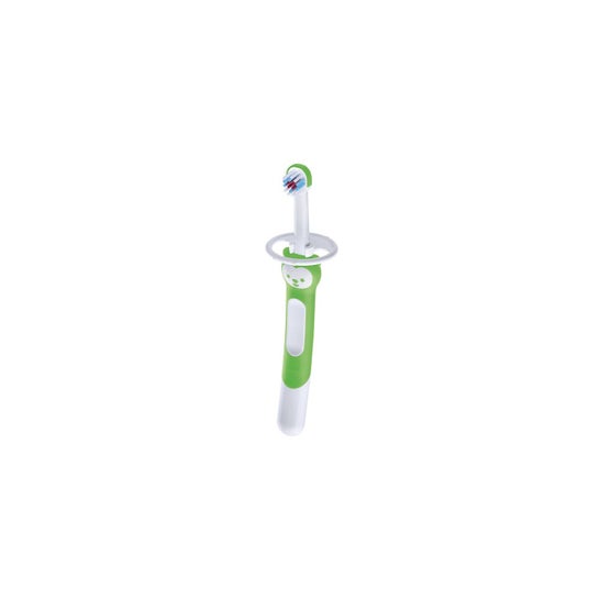 Mam Escova de Dentes Mamãe Escova de Treinamento para Aprendizagem 5+M Verde 1 U