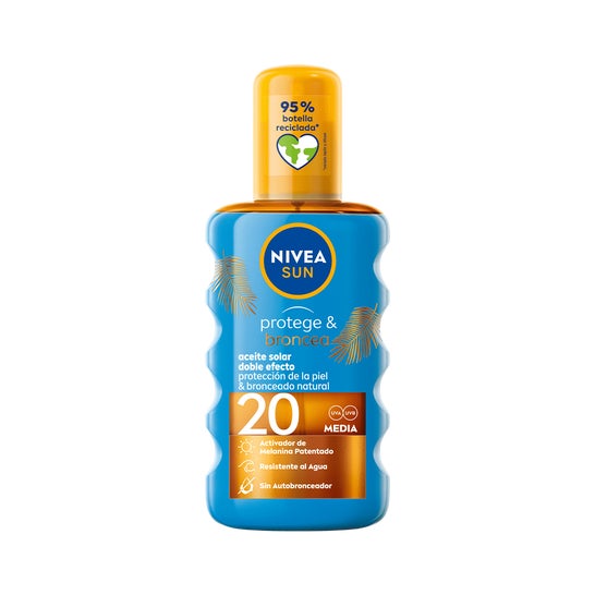 Nivea Sun Protege & Bronzeia Spray Óleo SPF20 200ml