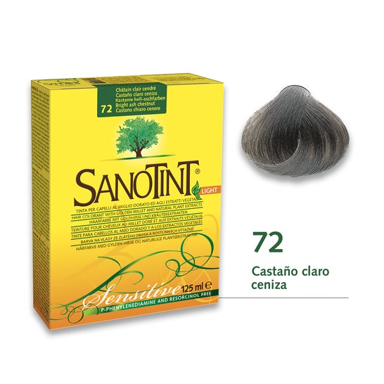 Santiveri Sanotint Tinte Sensitive 72 Light Chestnut Ash 125m