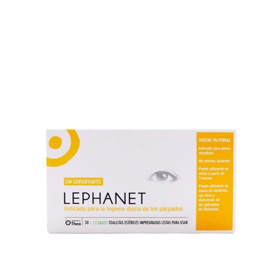 Lephanet Eyelid Cleansing Wipes 42 peças