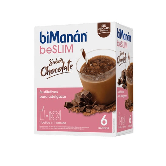BiManán BeSlim Chocolate Smoothies 6 peças