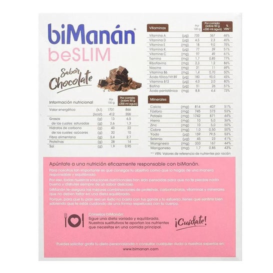 biManán Batido Substitutos Sabor Chocolate 6 sachês biManán Batido Substitutos Sabor Chocolate 6 sachês