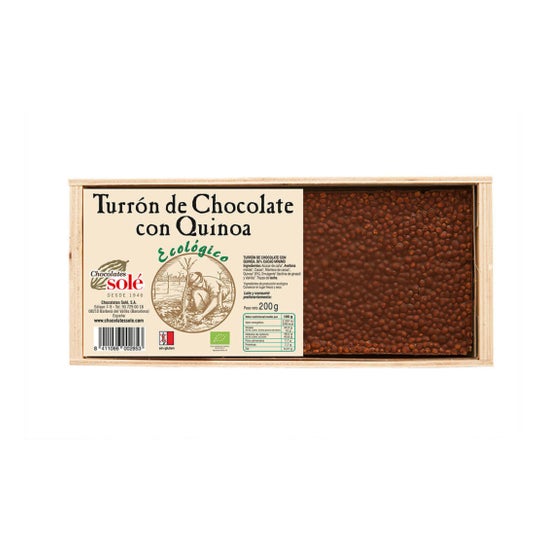 Chocolates Sole Turron de Chocolate com Quinoa Bio 200g