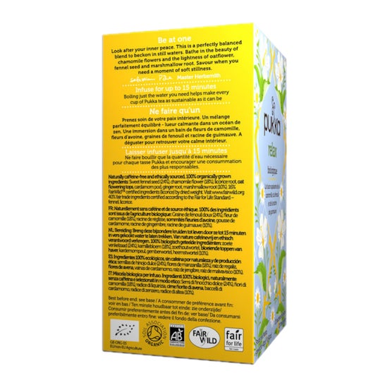 Pukka Infusion Relaxe os filtros Bio 20