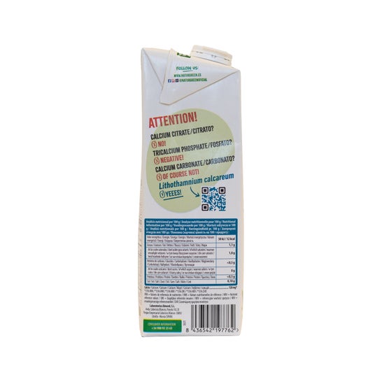 Naturgreen Bebida de Coco com Cálcio sem Açúcar 1L
