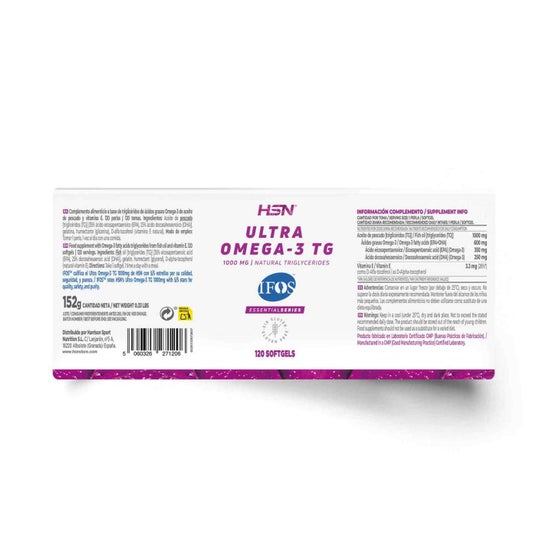 HSN Ultra Omega-3 TG IFOS 1000mg 120 perlas