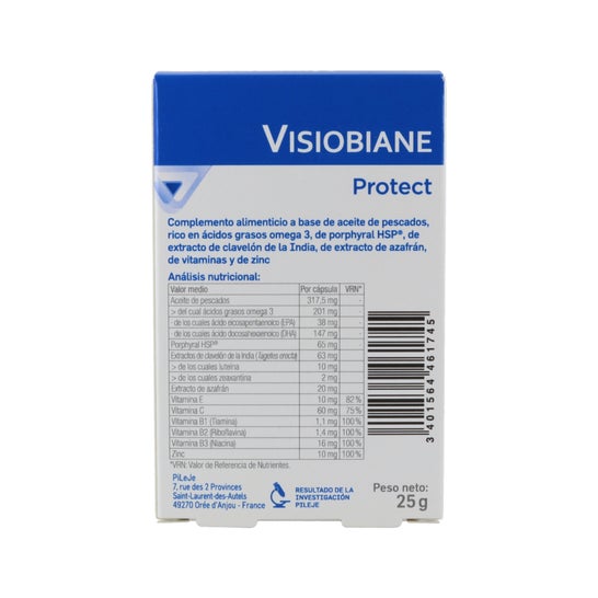 Pileje Visiobiane Protect Box de 30 Cápsulas Marinhas