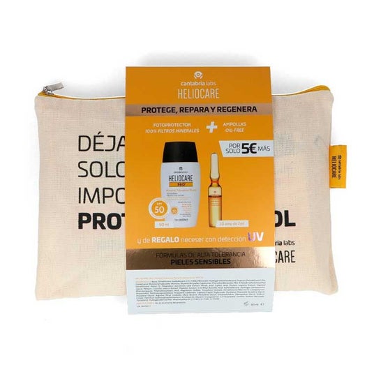 Kit Fotoprotector Mineral Heliocare SPF50 + Ampolas