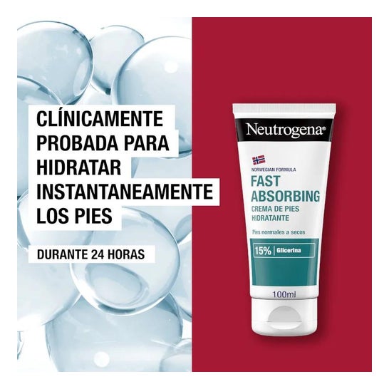 Neutrogena™ creme de pés absorção imediata 100ml Neutrogena™ creme de pés absorção imediata 100ml