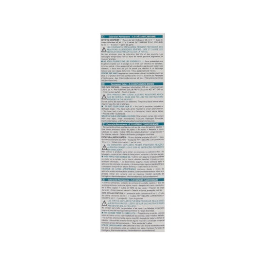 Phyto Color Sensitive 5.3 Castanho Castanho Claro