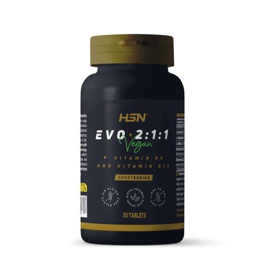 HSN Evo 2:1:1 BCAA's 2:1:1 + Vitaminas B6 & B12 30 Pastilhas