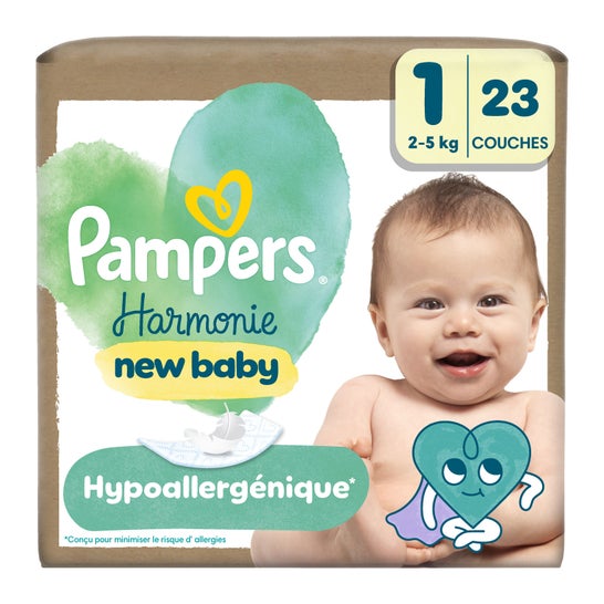 Pampers Harmonie New Baby Fraldas Tamanho 1 2-5 kg 23 unid.
