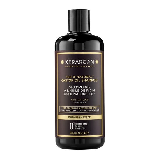 Kerargan 100% Natural Castor Oil Shampoo Anti-Hair Loss 500ml