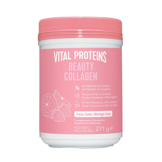 Vital Proteins Beauty Colágeno Morango e Limão 271g