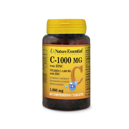 Vitamina Essencial da Natureza C 1000 Zinco 60comp