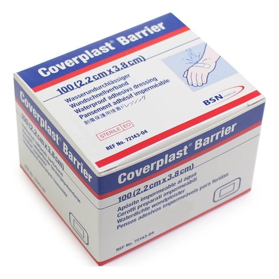 Coverplast Barrier Pansement Barrier Adhésif 3,8x3,8cm 100uts