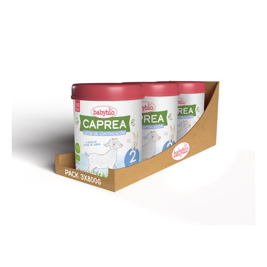 BabyBio Leche Caprea 2 Bio 3x800g