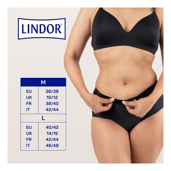 Lindor Lady Ropa Interior Lavable Menstruación y Pérdidas de Orina Talla M