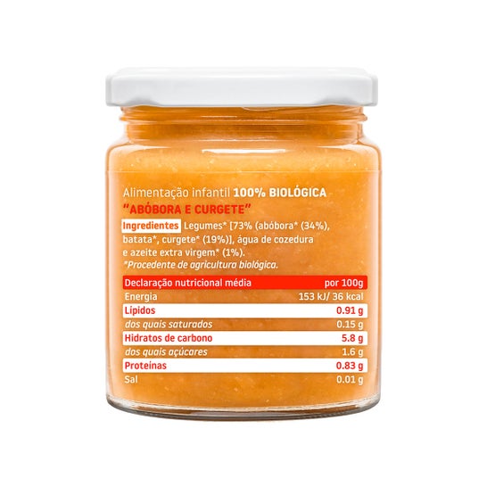 Smileat Potito Bio Sabor de Abóbora e Abobrinha 230g