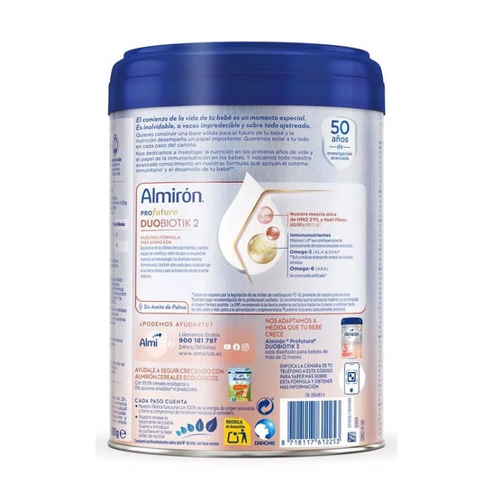 Almirón Profutura Duobiotik 2 Leche de Continuación desde los 6m 800g Almirón Profutura Duobiotik 2 Leche de Continuación desde los 6m 800g