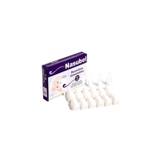 Nasubel ™ Aspirador Nasal de Peças de Reposição 12 Unidades