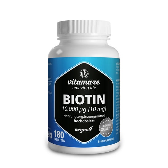 Vitamaze Biotina 10mg Vegan 180comp