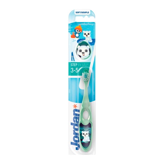 Escova dental das crianças passo a passo de Jordânia 3-5 anos 1ud